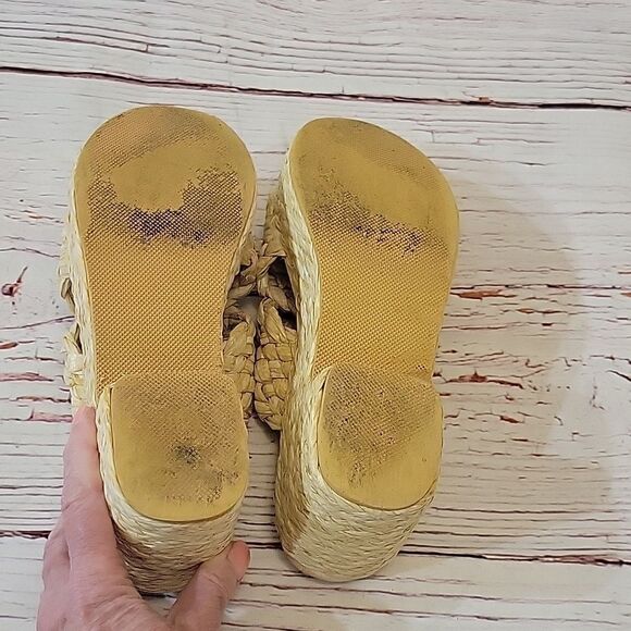 MATISSE Walk the Pier Natural Jute Sandal Size 7 - Picture 4 of 8